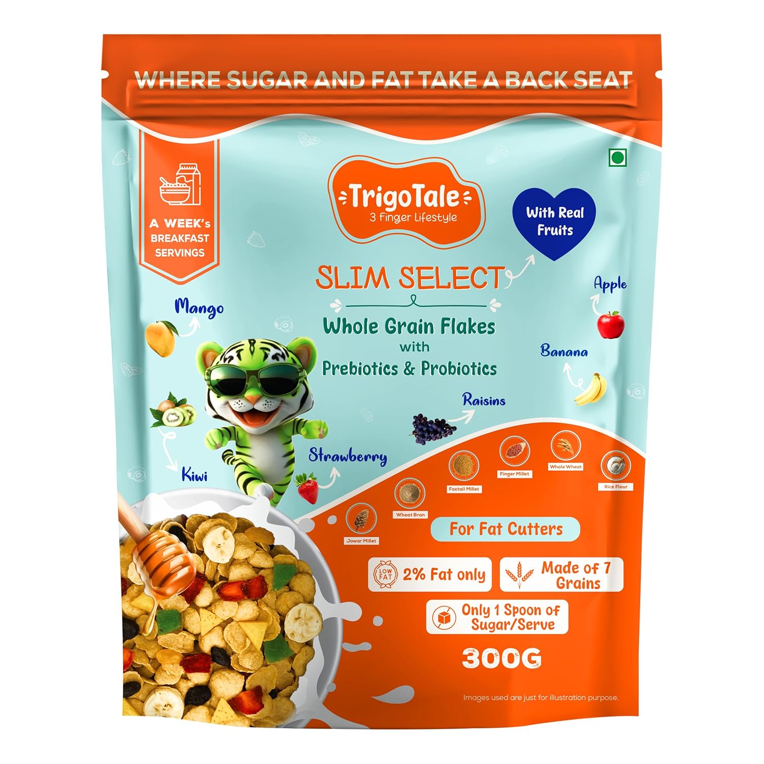 TrigoTale Slim Select whole grain flakes