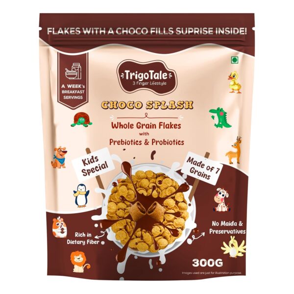 TrigoTale Choco Splash whole grain flakes