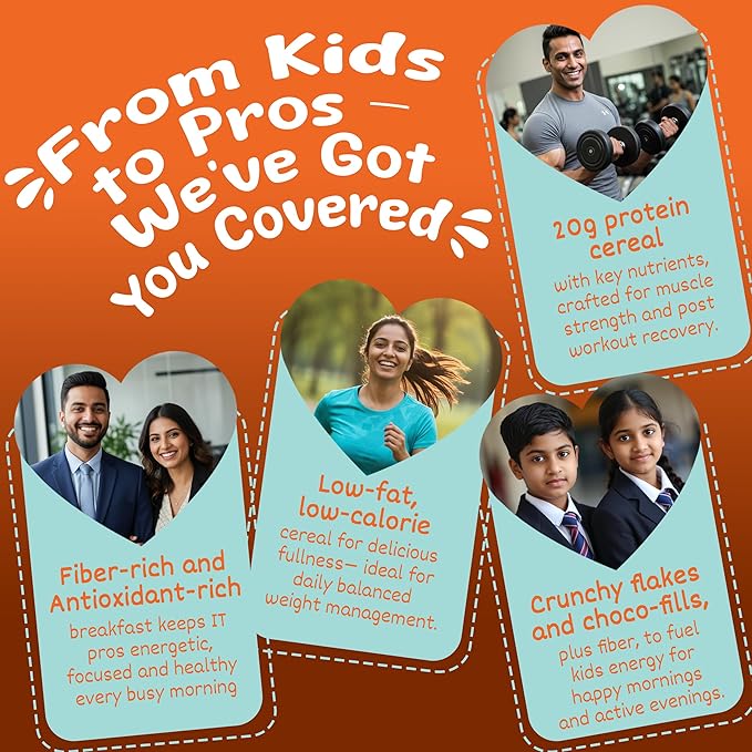 TrigoTale 3 Slim Select + Fiber Fuel + Antioxidant Thrive | 40g x 5 Trial Pack | Breakfast Cereals | Balanced Diet For Low Fat Seekers | With 7 Grains & Real Fruits | Pre & Probiotics | Honey Inside - Image 3